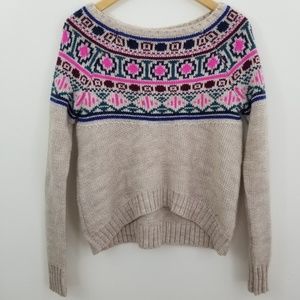 American Eagle Nordic Cropped Sweater Size Small